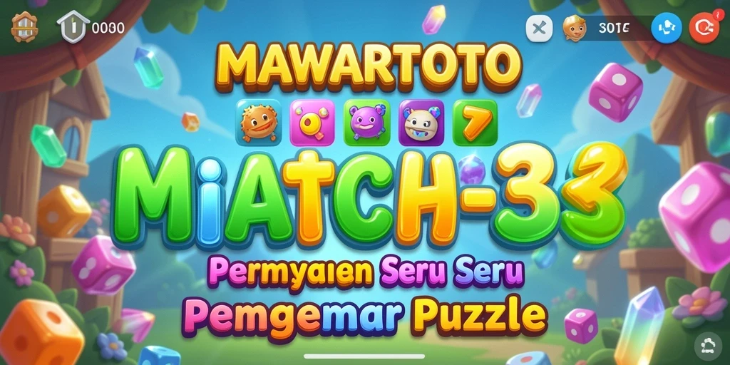 Screenshot MAWARTOTO menampilkan gameplay yang seru dalam mencocokkan elemen berwarna.