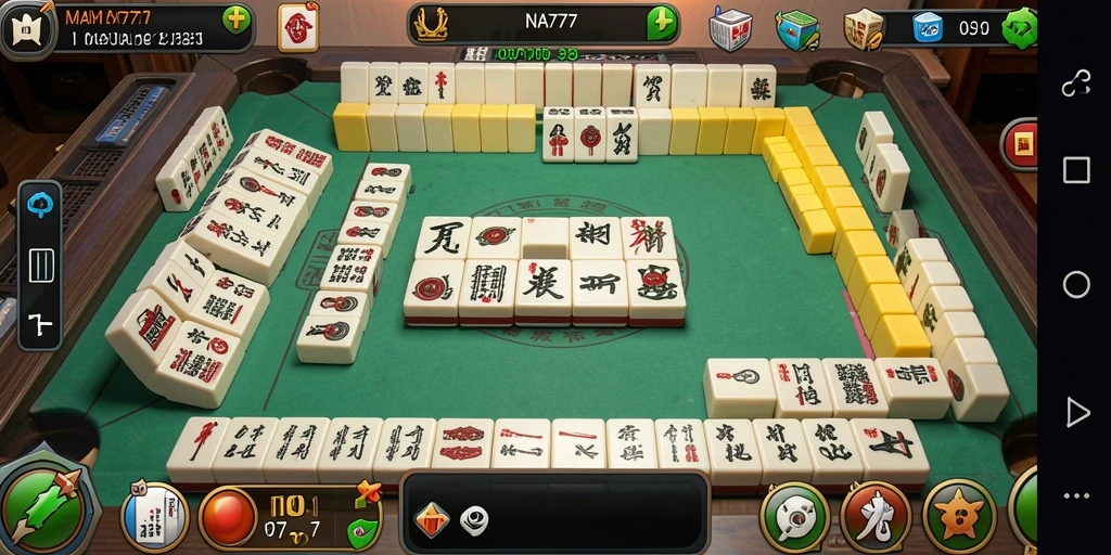 Screenshot gameplay NA777 menampilkan pengalaman bermain Mahjong yang seru.