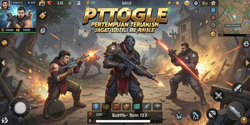 Tampilan seru gameplay PTTOGEL Battle Royale yang menegangkan.