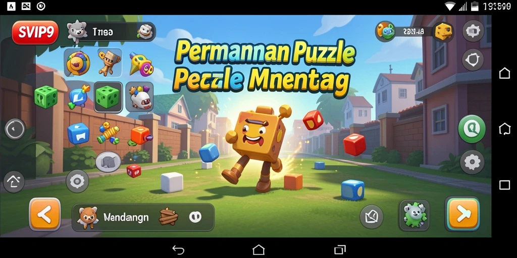 Screenshot gameplay SVIP9 menampilkan momen menantang dan interaktif dalam permainan Puzzle.